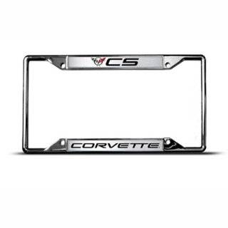 Chevrolet Corvette Cs Zinc Metal License Plate Frame Tag Holder Automotive