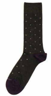 Vivarati Charcoal Purple Grey Polka Dot Mens Dress Socks at  Men�s Clothing store