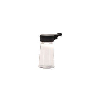 Traex 322 06 2 oz Salt and Pepper Shaker with Black Flip Top Lid