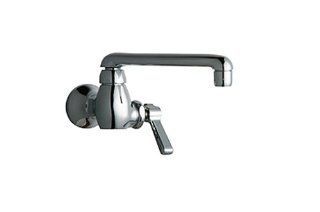 Chicago Faucets 332 CP Wall Mount Single Water Inlet Faucet, Chrome