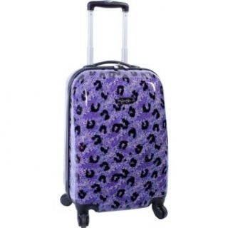 Jessica Simpson Luggage Leopard 20" Twister Hardside (Purple) Clothing