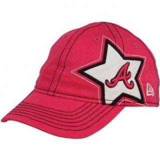 MLB New Era Atlanta Braves Toddler Girls Pink Sidestar Adjustable Hat Clothing