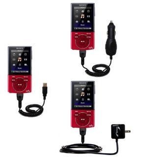 Gomadic Car and Wall Charger Essential Kit for the Sony NWZ E345   Includes both AC Wall and DC Car Charging Options with TipExchange  Players & Accessories