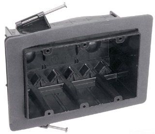 Carlon FN 354 V Outlet Box, New Work, Vapor tight, 3 Gang, 3 1/2 Inch Length by 5 5/8 Inch Width by 3 1/4 Inch Depth, Black