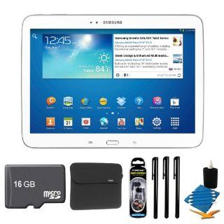 Samsung Galaxy Tab 3 (10.1 Inch, White) GT P5210ZWYXAR Ultimate Bundle   Includes tablet, 16GB Micro SDHC Card, Noise Isolation Earbuds, Deluxe Neoprene Case, 3 Universal Touch Screen Stylus Pens with Pocket Clip, and 3pc. Lens Cleaning Kit Computers &