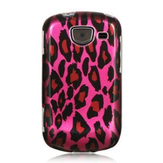 VMG For Samsung Brightside U380 Cell Phone Graphic Image Design Faceplate Hard Case Cover   Pink Leopard Cell Phones & Accessories