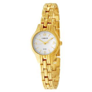 Carriage by Timex Women's C3C383 Gold Tone Round Case White Dial Gold Tone Bracelet Watch Watches
