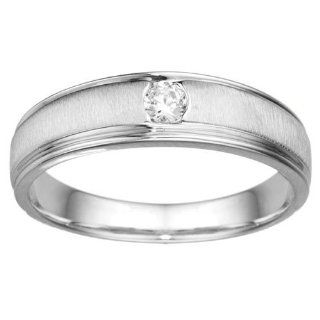 0.17 ct. twt Diamonds G H I1 I2 Cool Men's Wedding Ring Or Unique Men's Fashion Ring mounted in Sterling Silver Jewelry