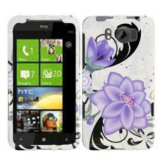 iFase Brand HTC Titan II Cell Phone Violet Lily Protective Case Faceplate Cover Cell Phones & Accessories