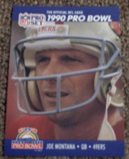Joe Montana 1990 Pro Set Card #408 Sports & Outdoors