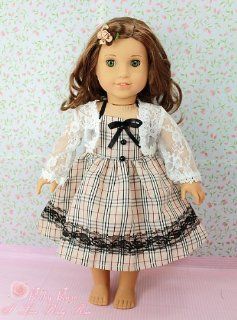 (BLOW OUT)** RUBY ROSE ** LONDON Style Dress & Lace Shrug ~ Fits 18" American Girl Dolls Toys & Games