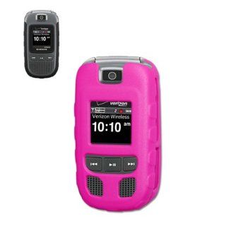 Fashionable Perfect Fit Hard Protector Skin Cover Cell Phone Case for SAMSUNG CONVOY U640 Verizon   Hot Pink Cell Phones & Accessories
