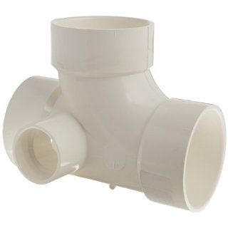 3 DWV PVC Sanitary Tee with 2 Right Inlet on PopScreen