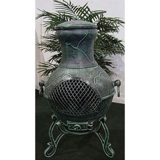 The Blue Rooster Etruscan Style Chiminea