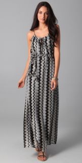Tbags Los Angeles Zigzag Knit Maxi Dress