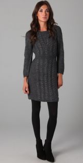 Tibi Cable Knit Sweater Dress