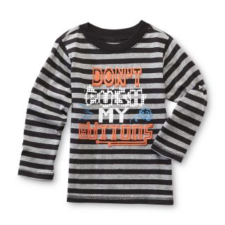 WonderKids Infant Toddler Boy S Striped Graphic Shirt Handsome Like Dad from Kmart