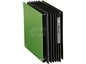 IN WIN H Frame Mini Green Aluminum Mini ITX Computer Case 180W Power Supply
