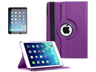 New 360 Rotating For Apple iPad Air 5 Magnetic PU Leather Stand Case Folio Cover w/ FREE Screen Protector