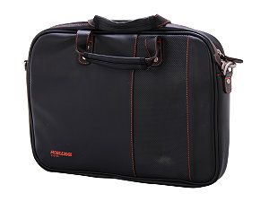 Mobile Edge Black/Orange Slimline Ultrabook Briefcase   14.1" PC/15" MacBook Model MEUTSBC6