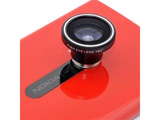 Detachable 180 Degree Fish Eye Fisheye Fish eye Conversion Camera Lens Mobile Magnet Mount for iPhone 4/4S 4G itouch HTC EVO 3D Nokia Lumia 920 820