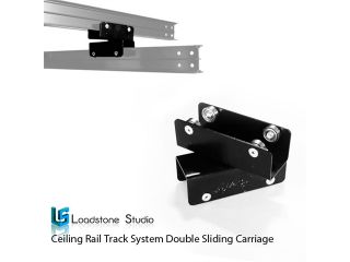 LoadStone Studio Pro Studio Ceiling Rail Track System Double Sliding Carriage
