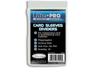 Ultra Pro Card Sleeves Dividers   10 Per Pack (Qty. of 250)