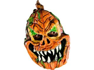 Scary Jack O Lantern Costume Haunted Pumpkin Head Mask