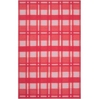 Country Living Hand woven Pink High Kite Wool Rug (36 X 56)