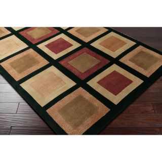 Baldwin Brown New Zealand Wool Contemporary Geometric Rug (2 X 3)