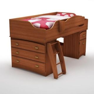 South Shore Furniture Imagine Twin Size Loft Bed in Morgan Cherry 3576A3
