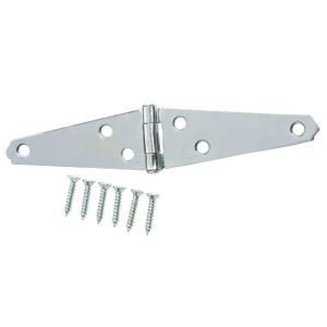 Everbilt 3 in. Zinc Plated Strap Hinges (2 Pack) 15289