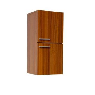 Fresca 12 in. W Linen Storage Cabinet in Teak FST8091TK