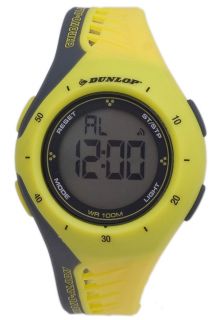 Dunlop DUN 163 L10  Watches,Womens Digital with Black and Yellow Rubber Strap, Casual Dunlop Quartz Watches