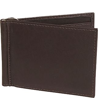 Piel Bi fold Money Clip Wallet