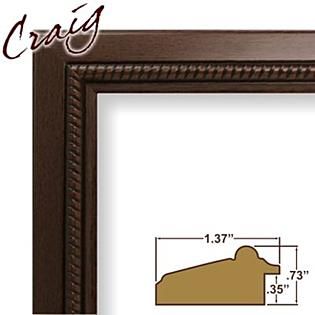 Craig Frames Inc  24 x 36 Walnut Brown Smooth Wood Grain Finish 1