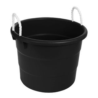 Essential Home  17 Gallon Black Tub