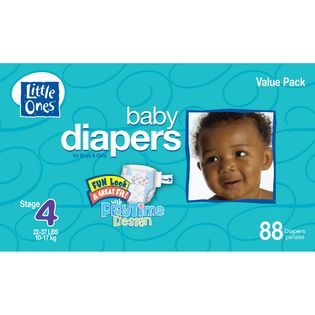 Little Ones  Baby Diapers For Boys & Girls, Size 4 (22 37 lb), Fun