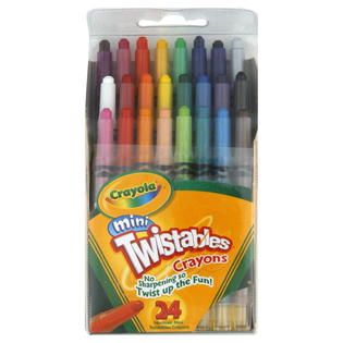 Crayola  Twistables Crayons, Mini, 24 crayons