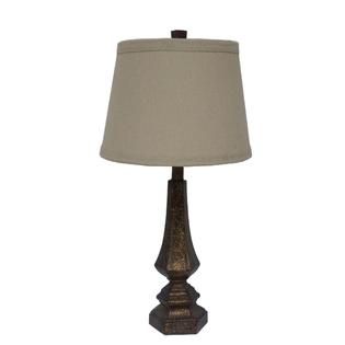 Fangio Lighting  26 Resin Table Lamp with Antique Gold Finish.