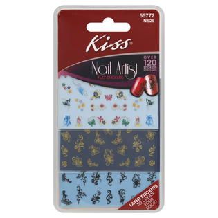 Kiss  Nail Artist Flat Stickers, NS26, 1 set