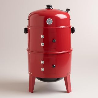 Red Charcoal Smoker