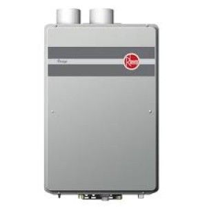 Rheem RTGH 84DVLN Tankless Water Heater, Natural Gas 157,000 BTU Max High Efficiency Condensing Direct Vent   Indoor, 8.4 GPM