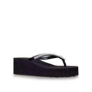 Miss KG Black Darcy platform flip flops