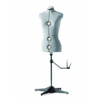 SINGER DF150G Adjustable Dress Form, Gray, Medium