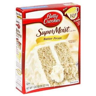 Betty Crocker Supermoist Cake Mix, Butter Pecan, 18 Oz Boxes (Pack of 