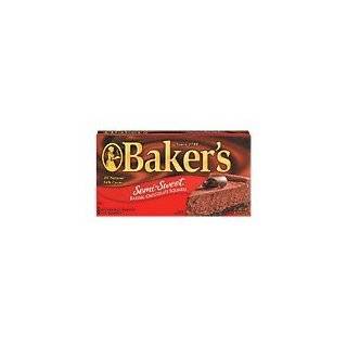 Bakers Semi Sweet Baking Chocolate Squares, 8 Ounce Boxes (Pack of 4 