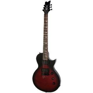  Kramer Pariah Electric Guitar, Candy Red with Black Flame 
