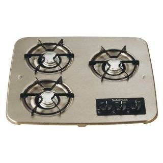 Suburban 2938ABK 3 Burner Black Cooktop