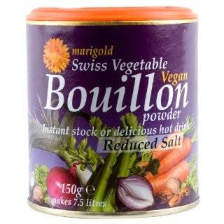 Marigold Swiss Vegetable Vegan Bouillon Powder, Reduced Salt, 5.3 